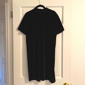 Madewell Velvet Mock Turtleneck Dress - Large